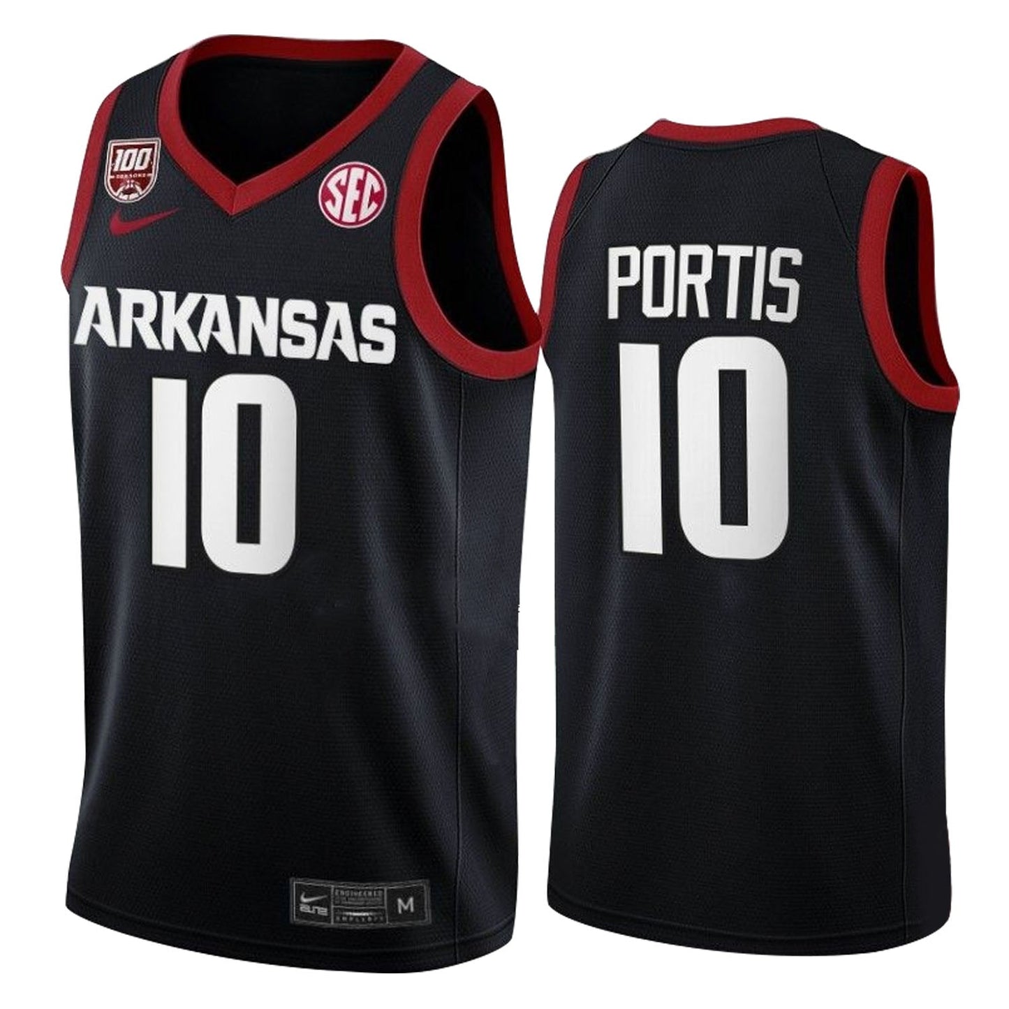 NCAAB Bobby Portis Arkansas Razorbacks Cardinal 10 Jersey