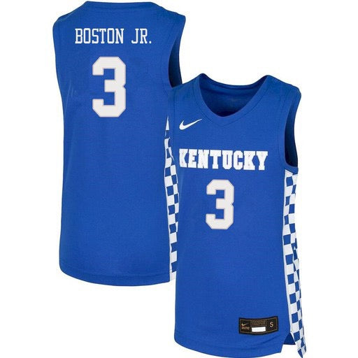 NCAAB Brandon Boston Kentucky Wildcats 3 Jersey
