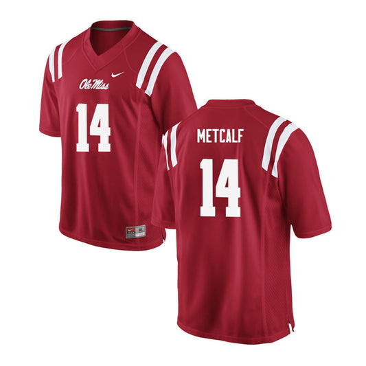 NCAAF DK Metcalf Ole Miss Rebels 14 Jersey