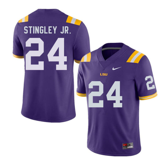 NCAAF Derek Stingley Jr. LSU Tigers 24 Jersey