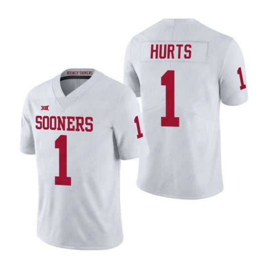 NCAAF Jalen Hurts Oklahoma Sooners 1 Jersey