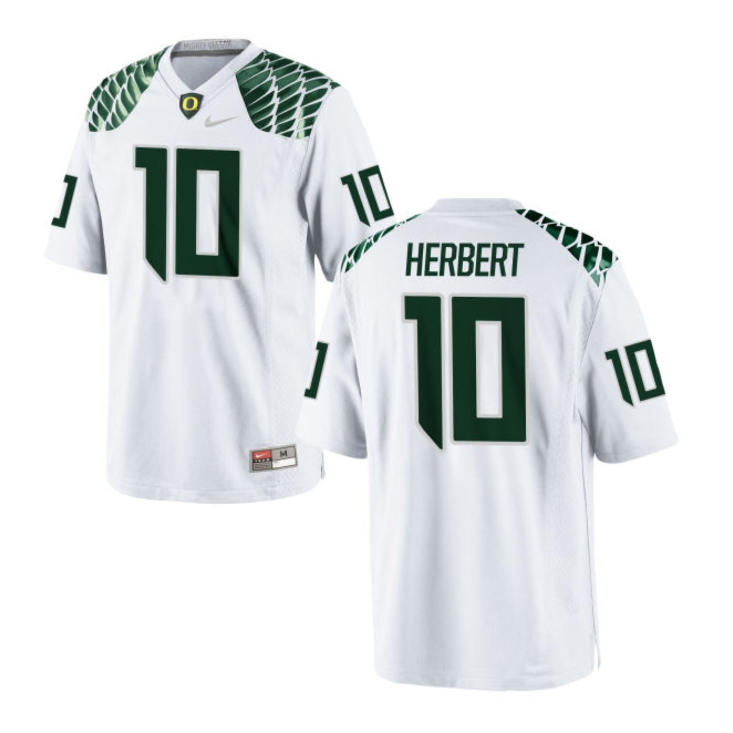 NCAAF Justin Herbert Oregon Ducks 10 Jersey