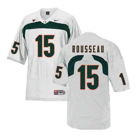 NCAA Gregory Rousseau Miami Hurricanes 15 Jersey