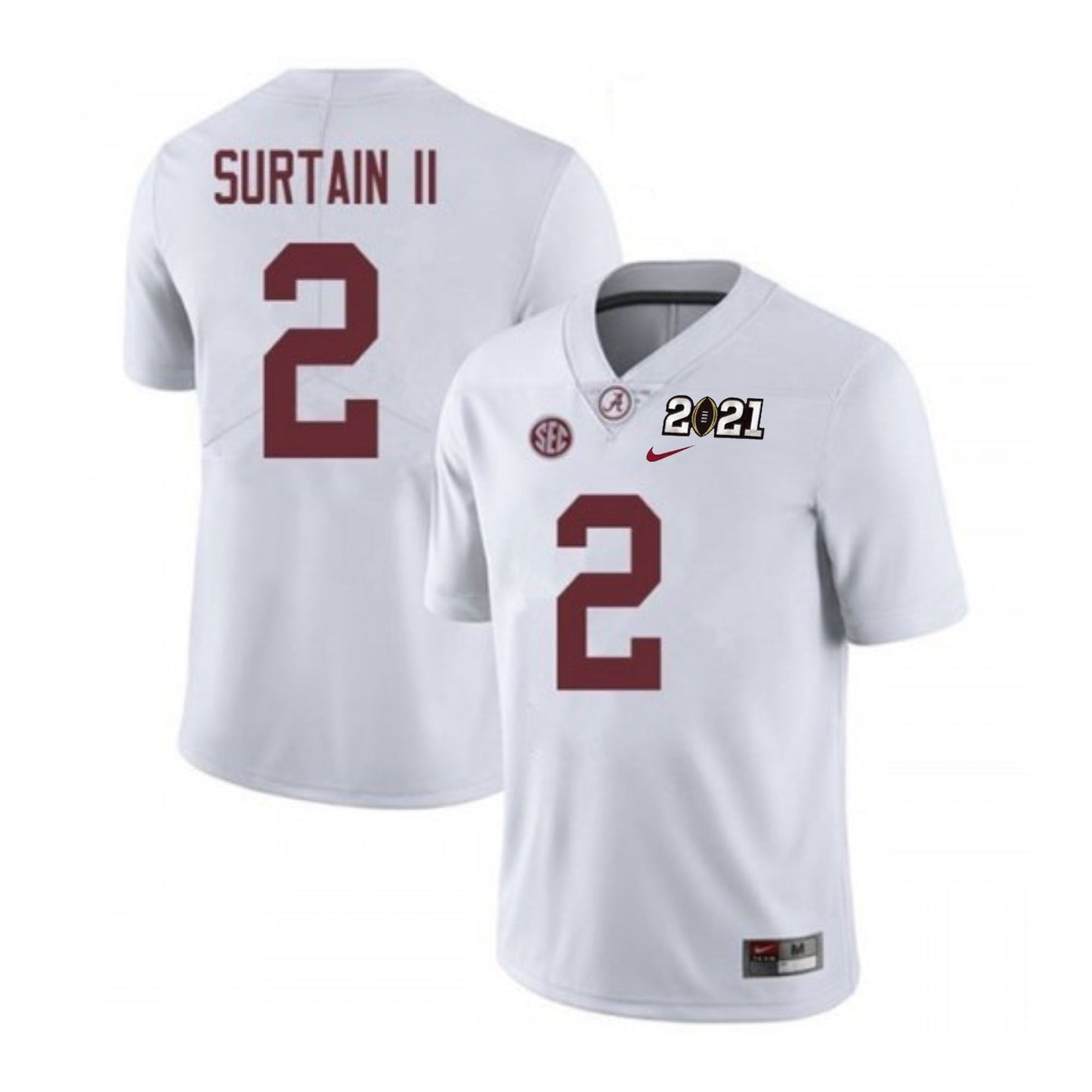 NCAA Patrick Surtain II Alabama Crimson 2 Jersey