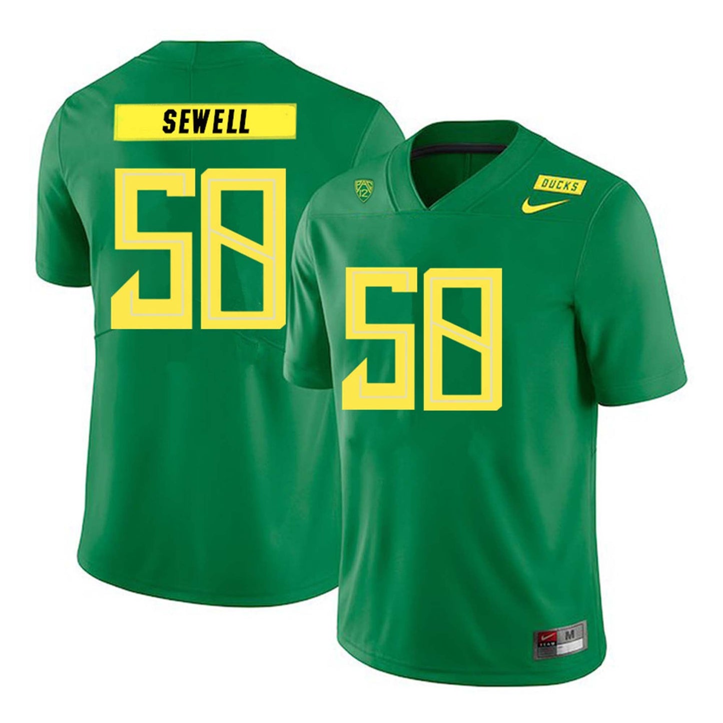NCAAF Penei Sewell Oregon Ducks 58 Jersey