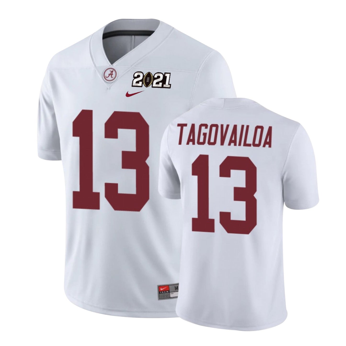NCAA Tua Tagovailoa Alabama Crimson 13 Jersey