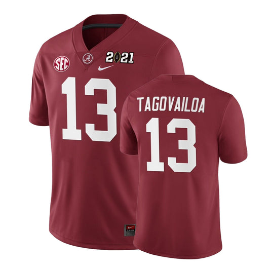 NCAA Tua Tagovailoa Alabama Crimson 13 Jersey