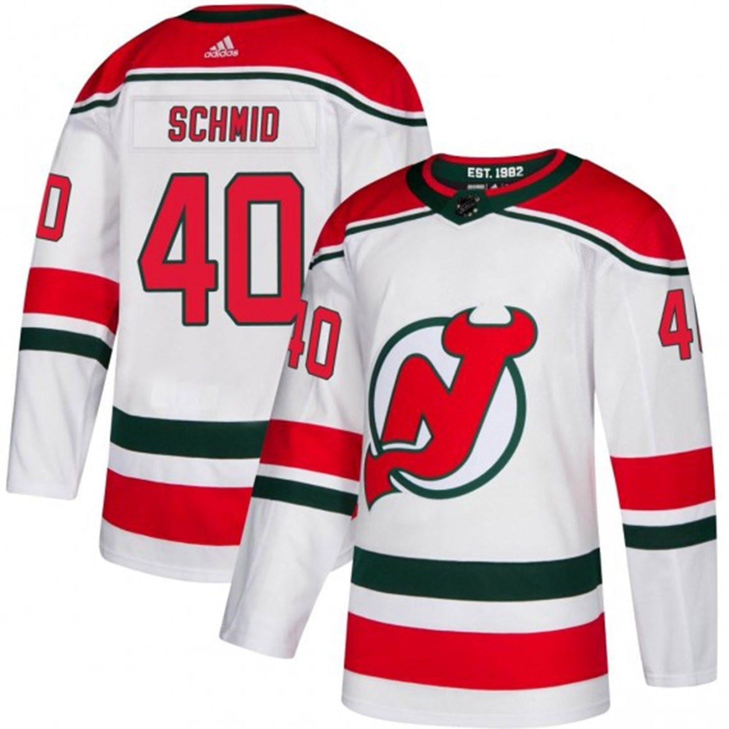 Hockey Akira Schmid New Jersey Devils 40 Jersey