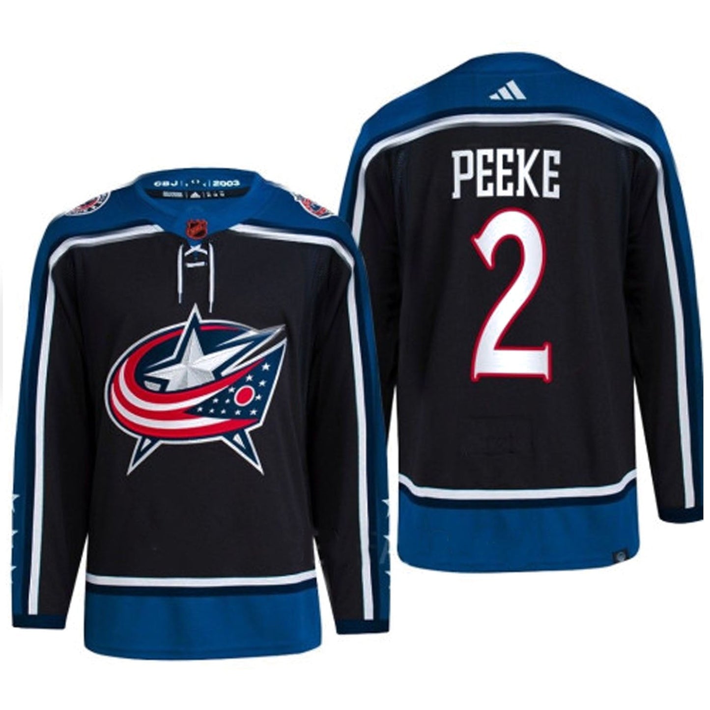 Hockey Andrew Peeke Columbus Blue Jackets 2 Jersey