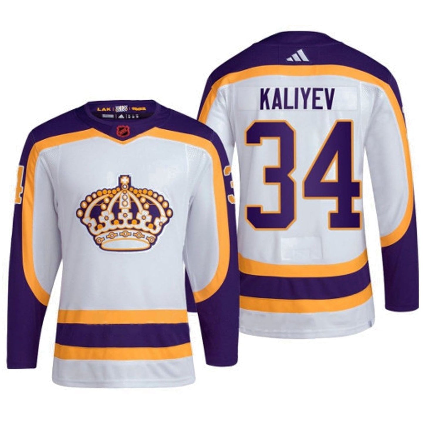 Hockey Arthur Kaliyev La Kings 34 Jersey