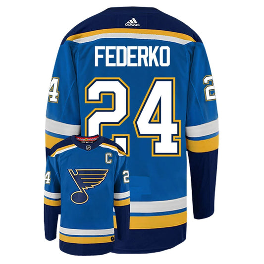 Hockey Bernie Federko St. Louis Blues 24 Jersey