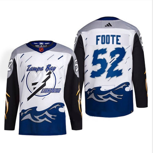 Hockey Callan Foote Tampa Bay Lightning 52 Jersey