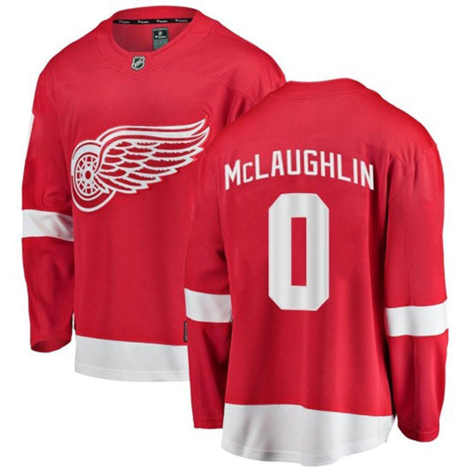 Hockey Dylan McLaughlin Detroit Red Wings 0 Jersey