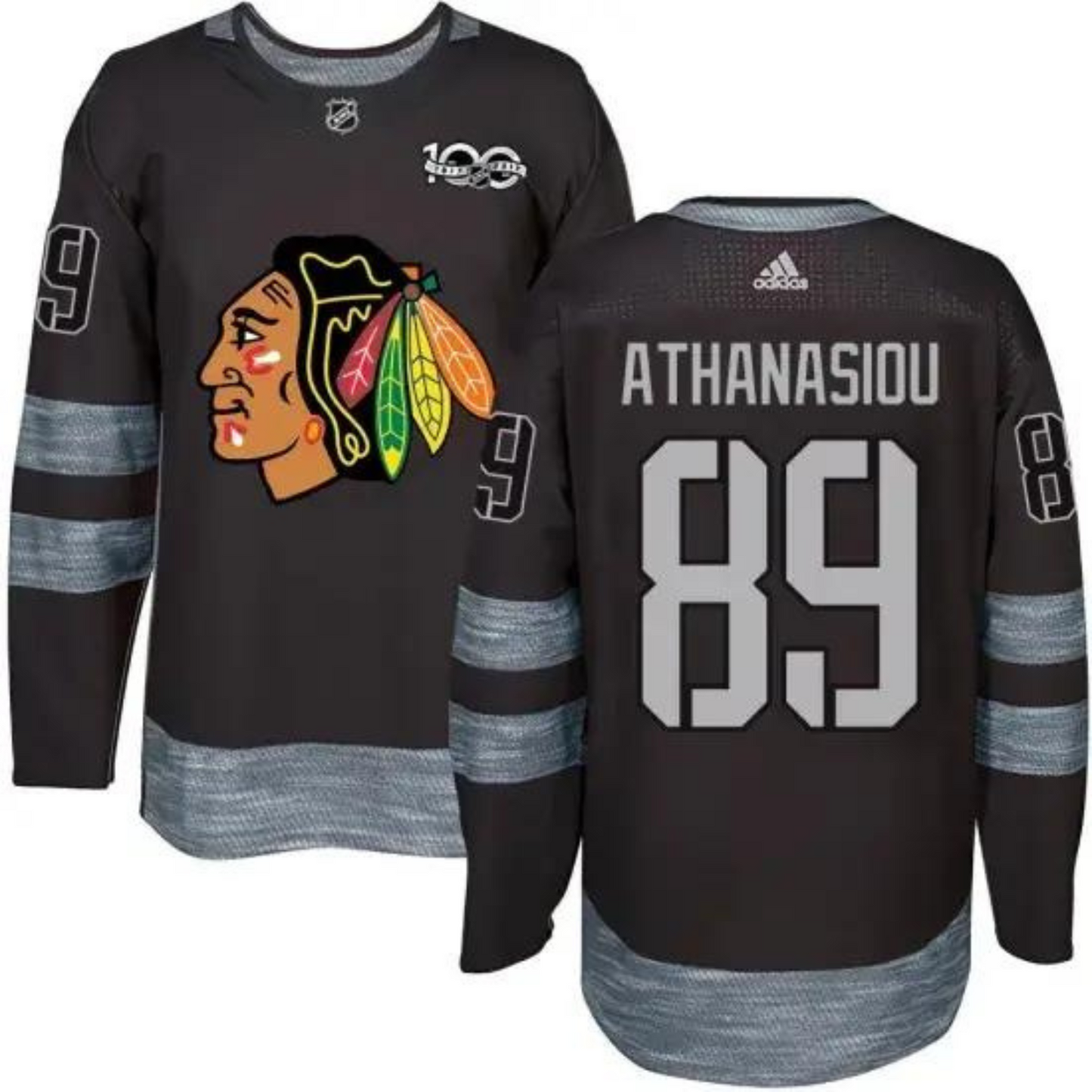 Hockey Andreas Athanasiou Chicago Blackhawks 89 Jersey