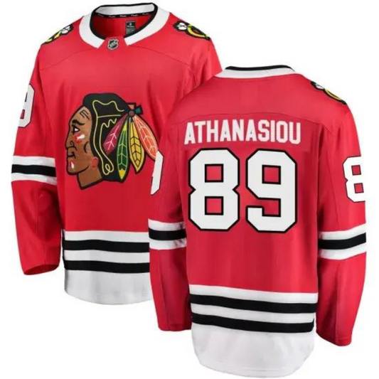 Hockey Andreas Athanasiou Chicago Blackhawks 89 Jersey