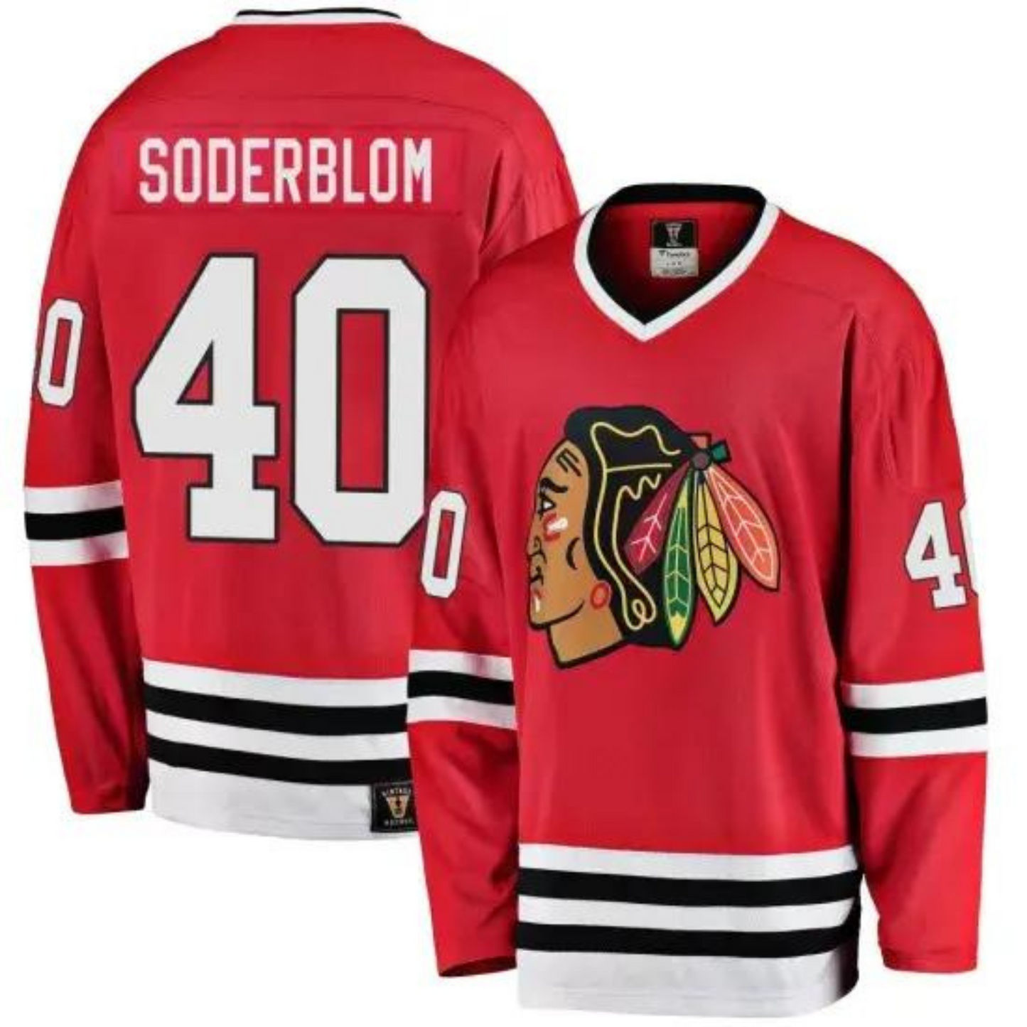 Hockey Arvid Soderblom Chicago Blackhawks 40 Jersey