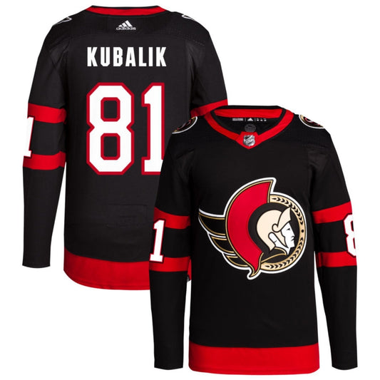 Hockey Dominik Kubalik Ottawa Senators 81 Jersey