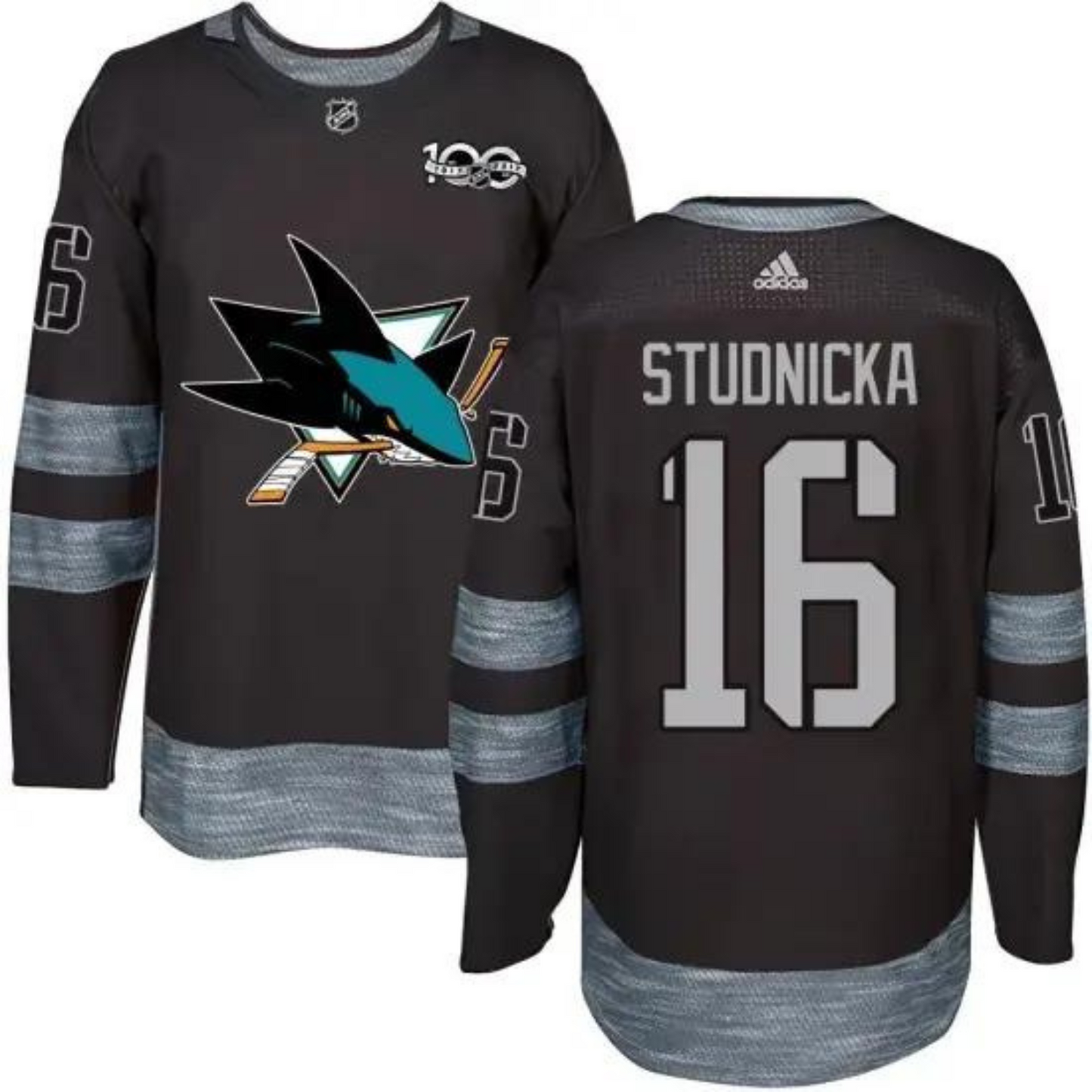 Hockey Jack Studnicka San Jose Sharks 16 Jersey