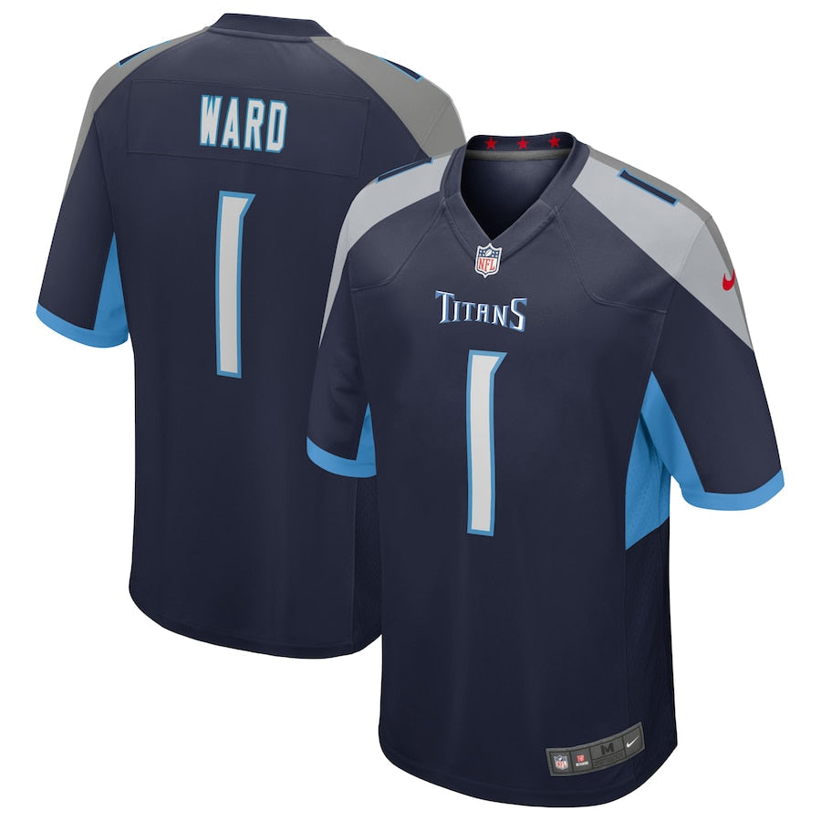 Football Tennessee Titans Alternate Game Jersey Football 2025 Draft First Round Pick - Navy - Cameron Ward