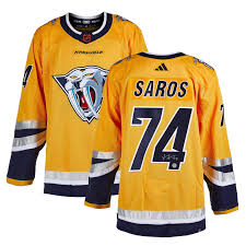Hockey Nashville Predators Juuse Saros 74 Jersey