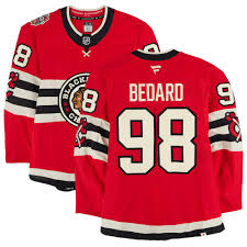 Hockey Chicago Blackhawks Connor Bedard 98 Jersey
