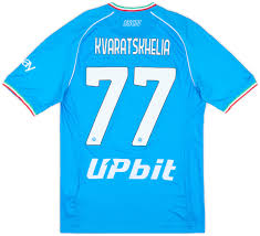Soccer Napoli Khvicha Kvaratskhelia 77 Jersey