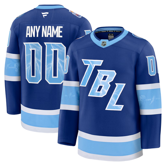 Tampa Bay Lightning 2026 Stadium Series Premium Custom Jersey - Blue