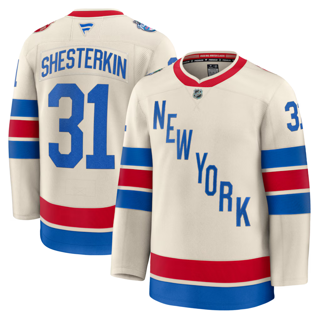 Igor Shesterkin New York Rangers 2026 Winter Classic Premium Jersey - Beige