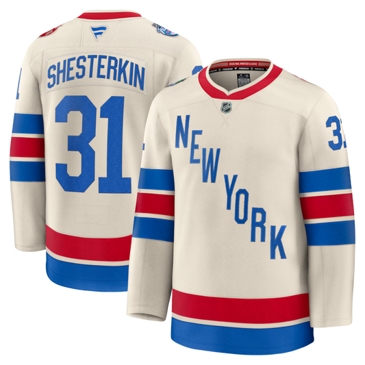 Igor Shesterkin New York Rangers 2026 Winter Classic Premium Jersey - Beige
