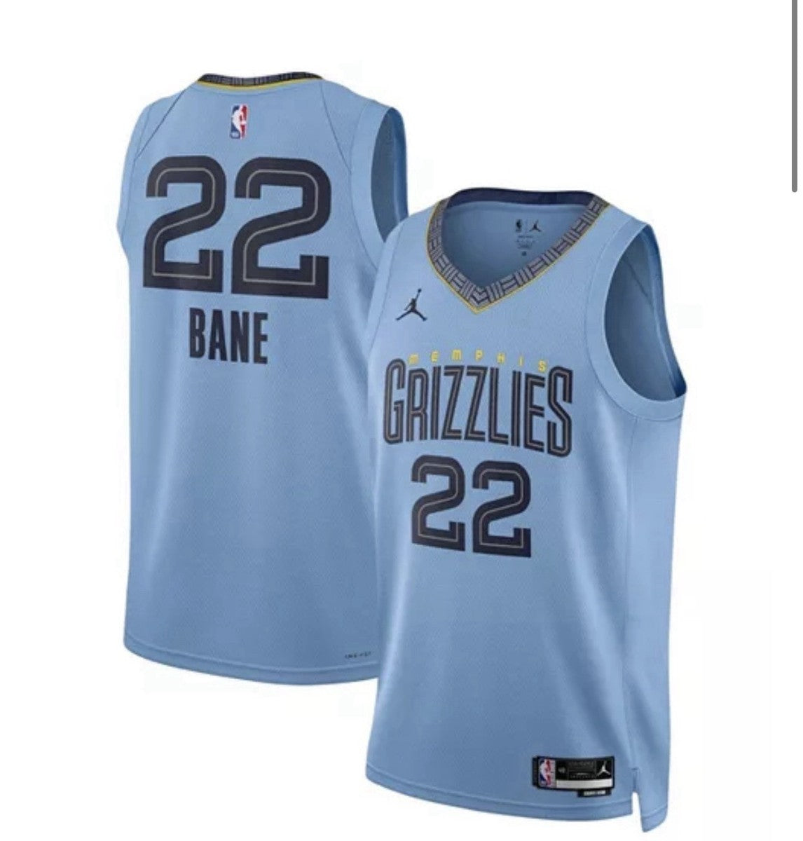 Basketball Memphis Grizzlies Desmond Bane 22 Jersey